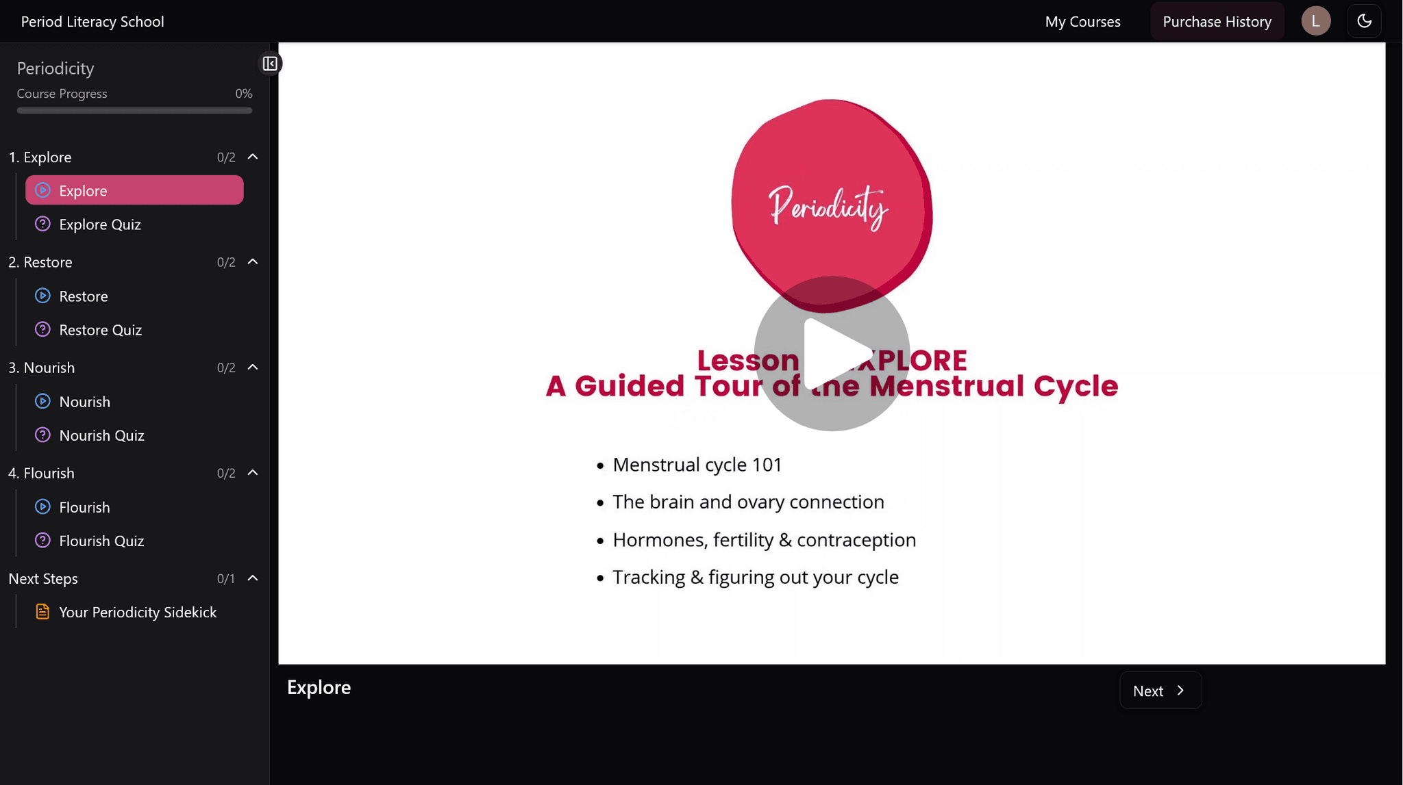 Landing page preview